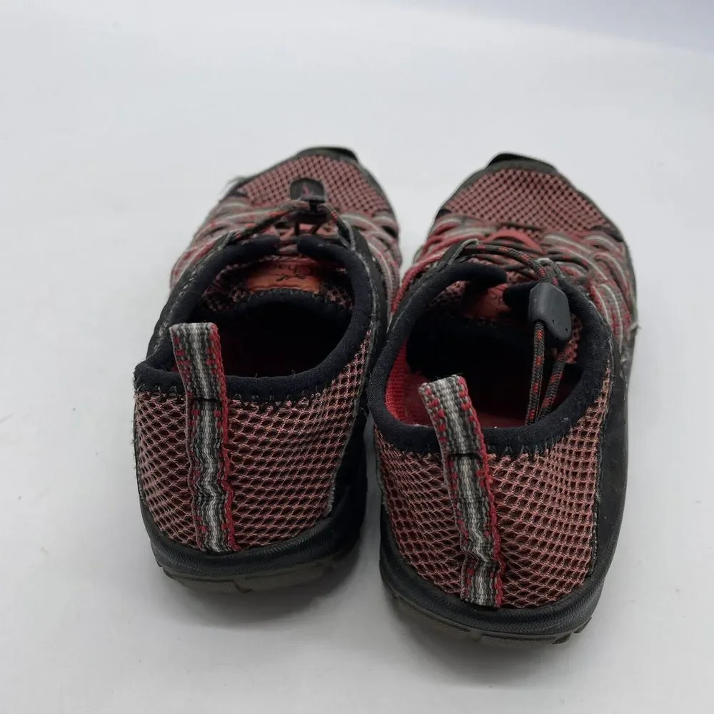 Chaco Kid Outcross Water Shoe Red Bungee‎ Lace Waterproof Youth Size 2